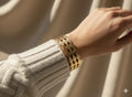 Royal Geometric Gold Kada Bracelet
