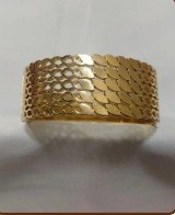Golden Scale Luxe Cuff Bracelet