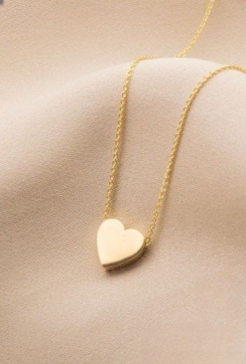 Golden Heart Love Pendant Necklace – Anti-Tarnish Stainless Steel