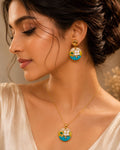Sunny Blossom Anti-Tarnish Pendant Set with Earrings