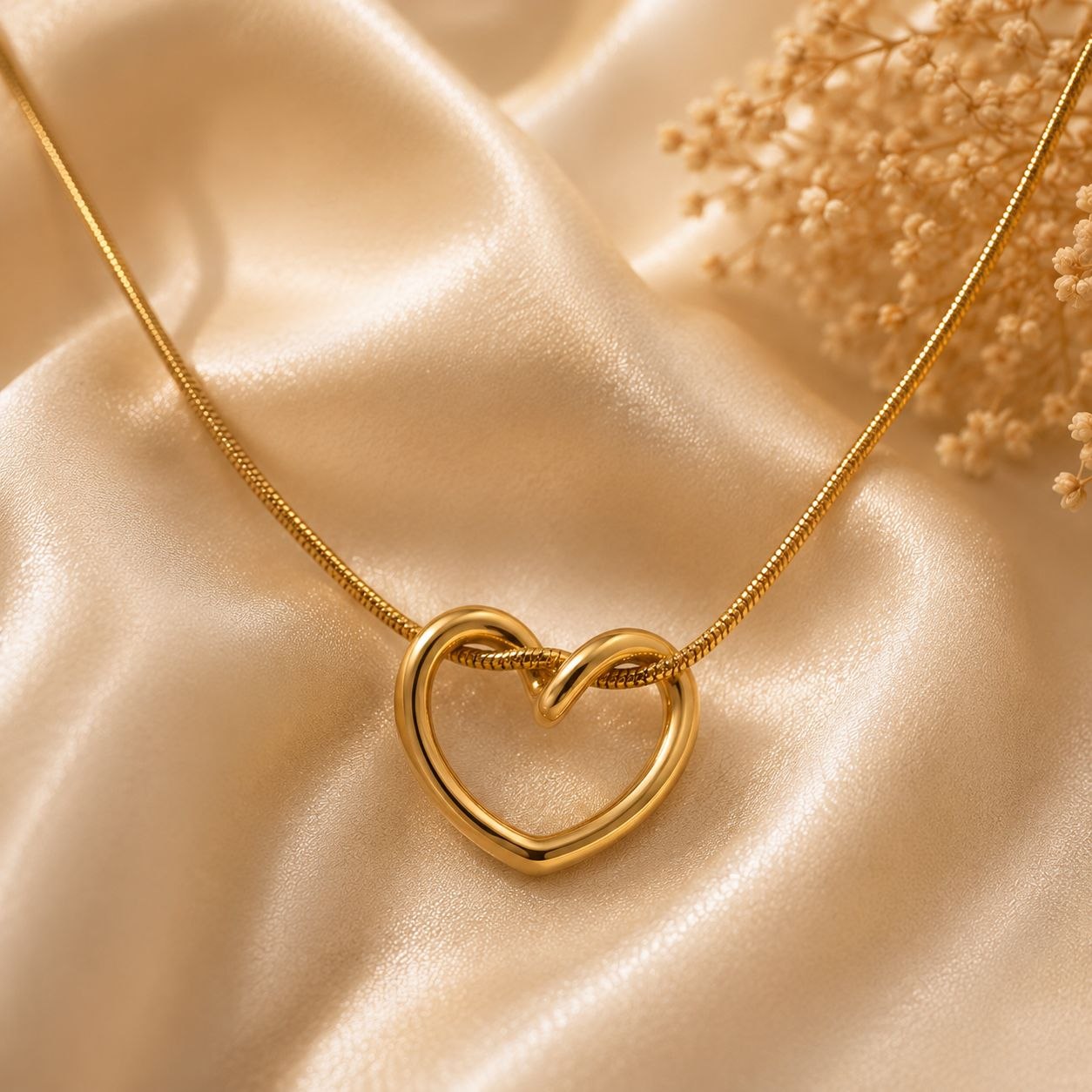 Eternal Heart Anti-Tarnish Pendant Necklace
