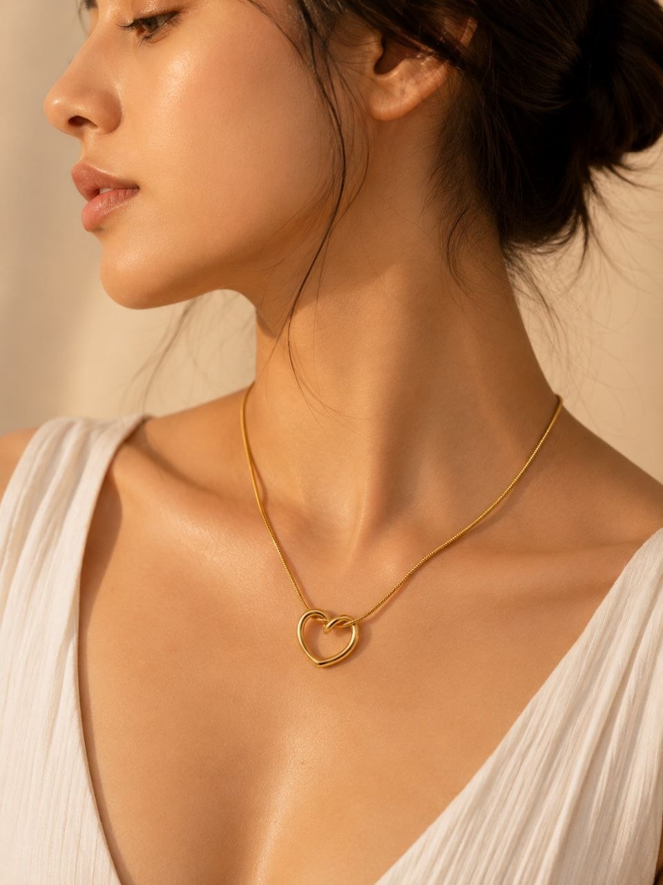 Eternal Heart Anti-Tarnish Pendant Necklace