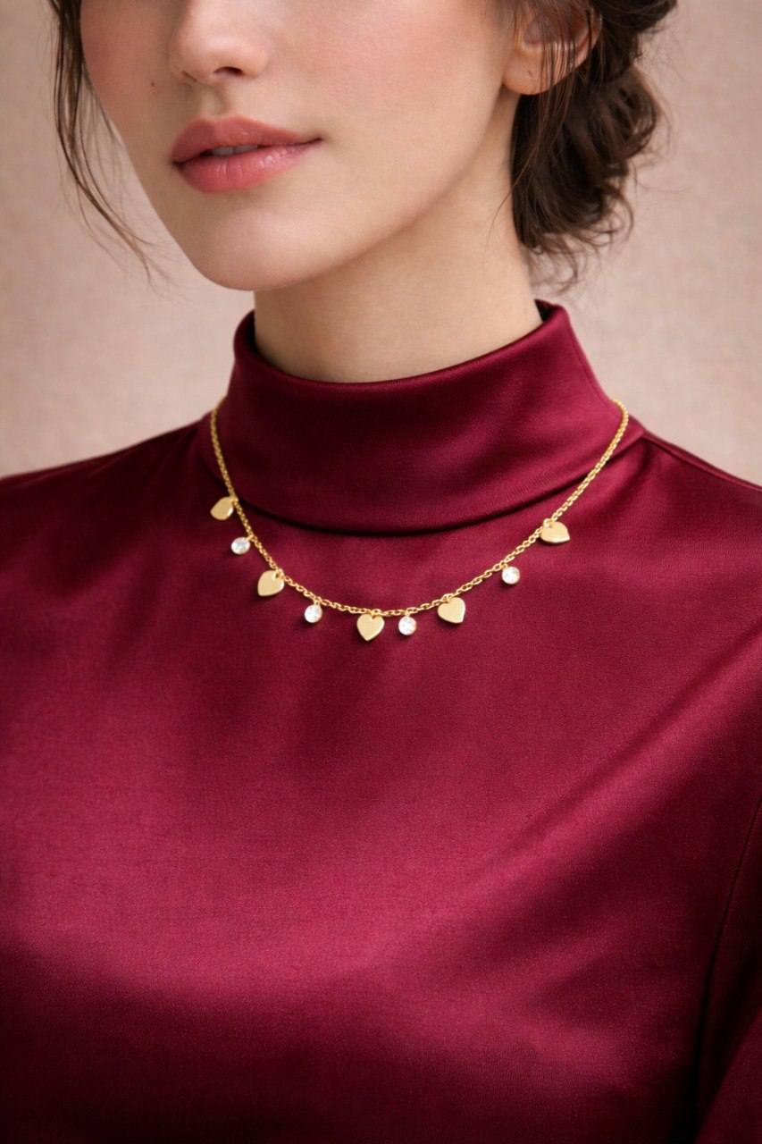 Dainty Heart Charm Necklace