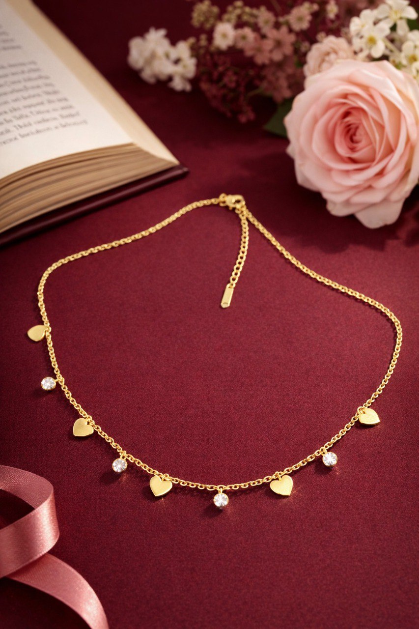 Dainty Heart Charm Necklace