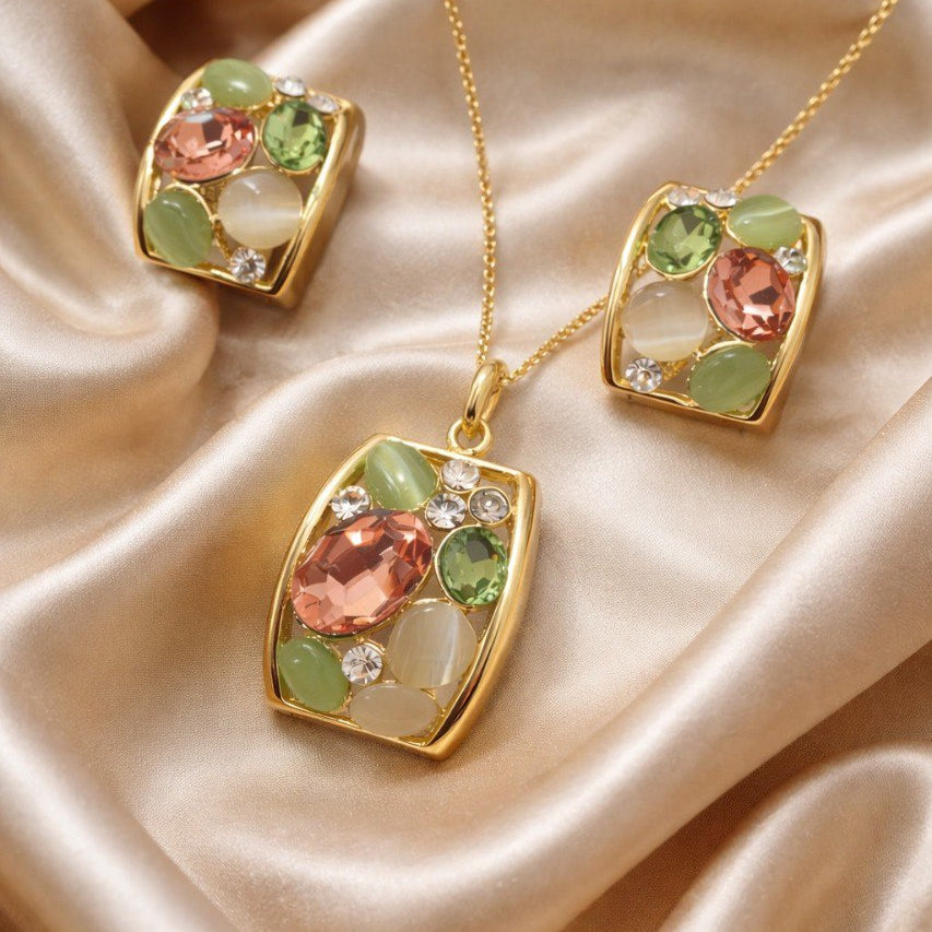 Prism Glow Necklace Set