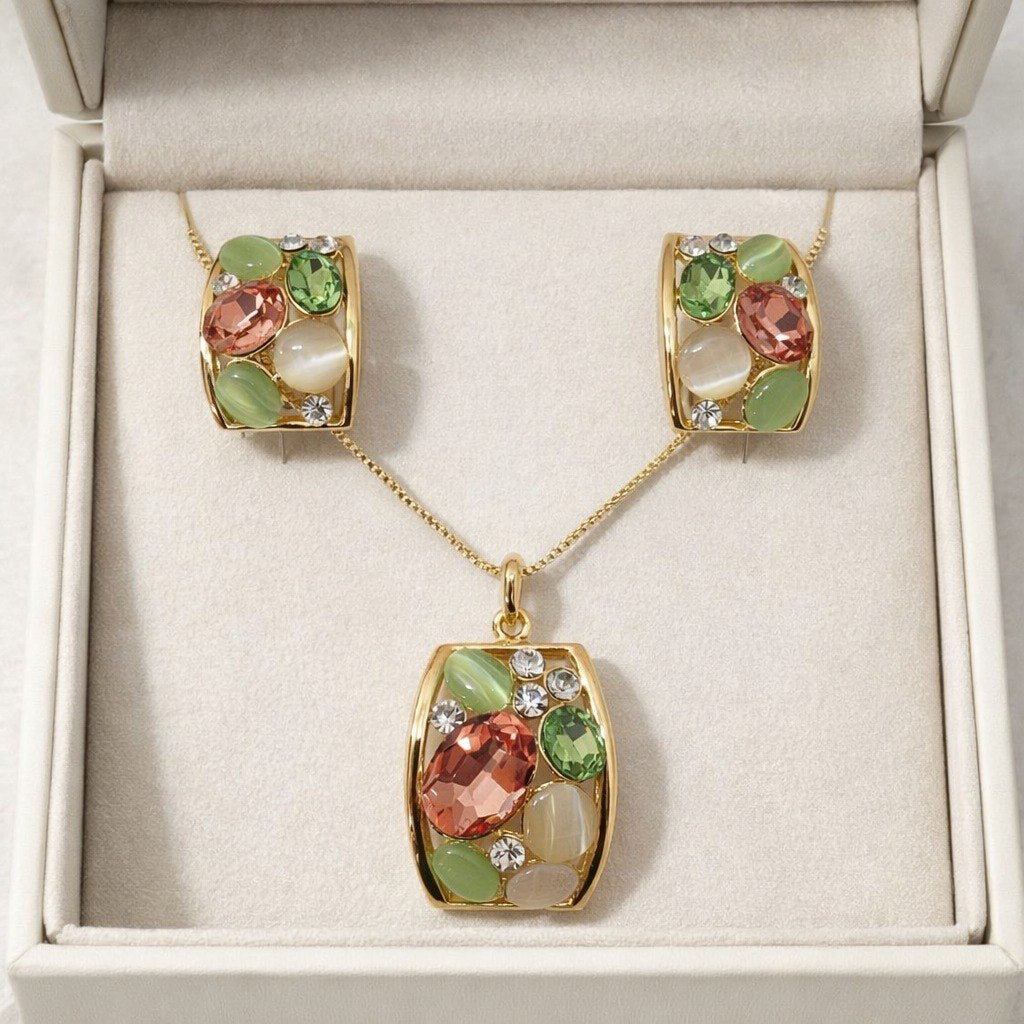 Prism Glow Necklace Set