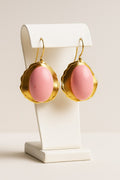 Blush Coral Statement Earrings