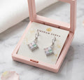 Pastel Prism American Diamond Drop Earrings