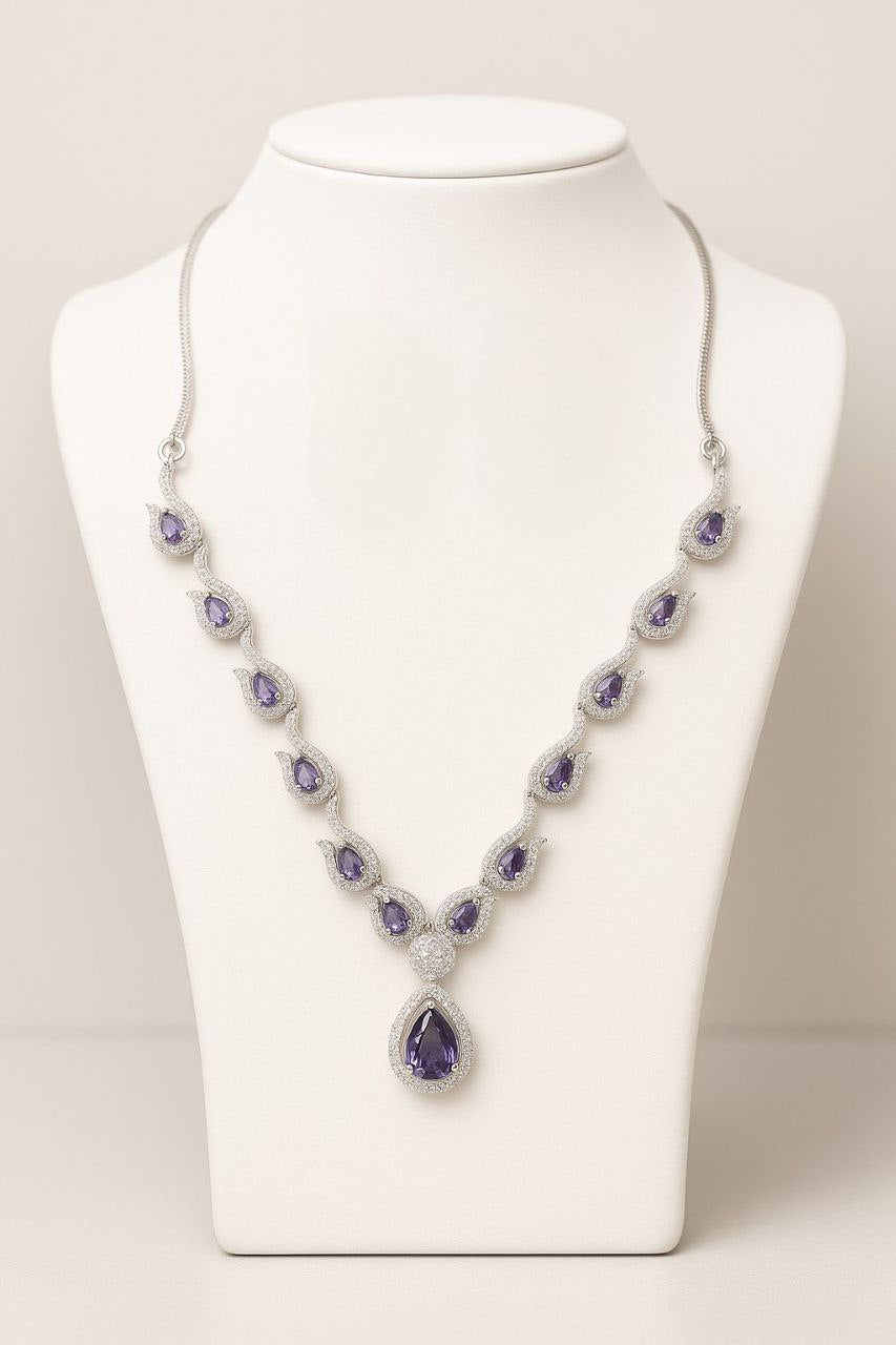 Eterna Violet – AD Necklace Set