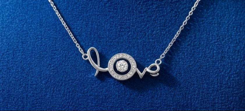 Timeless Love Sparkle Necklace – 925 Sterling Silver