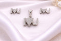 925 Sterling Silver “I Love You” Pendant & Earrings Set