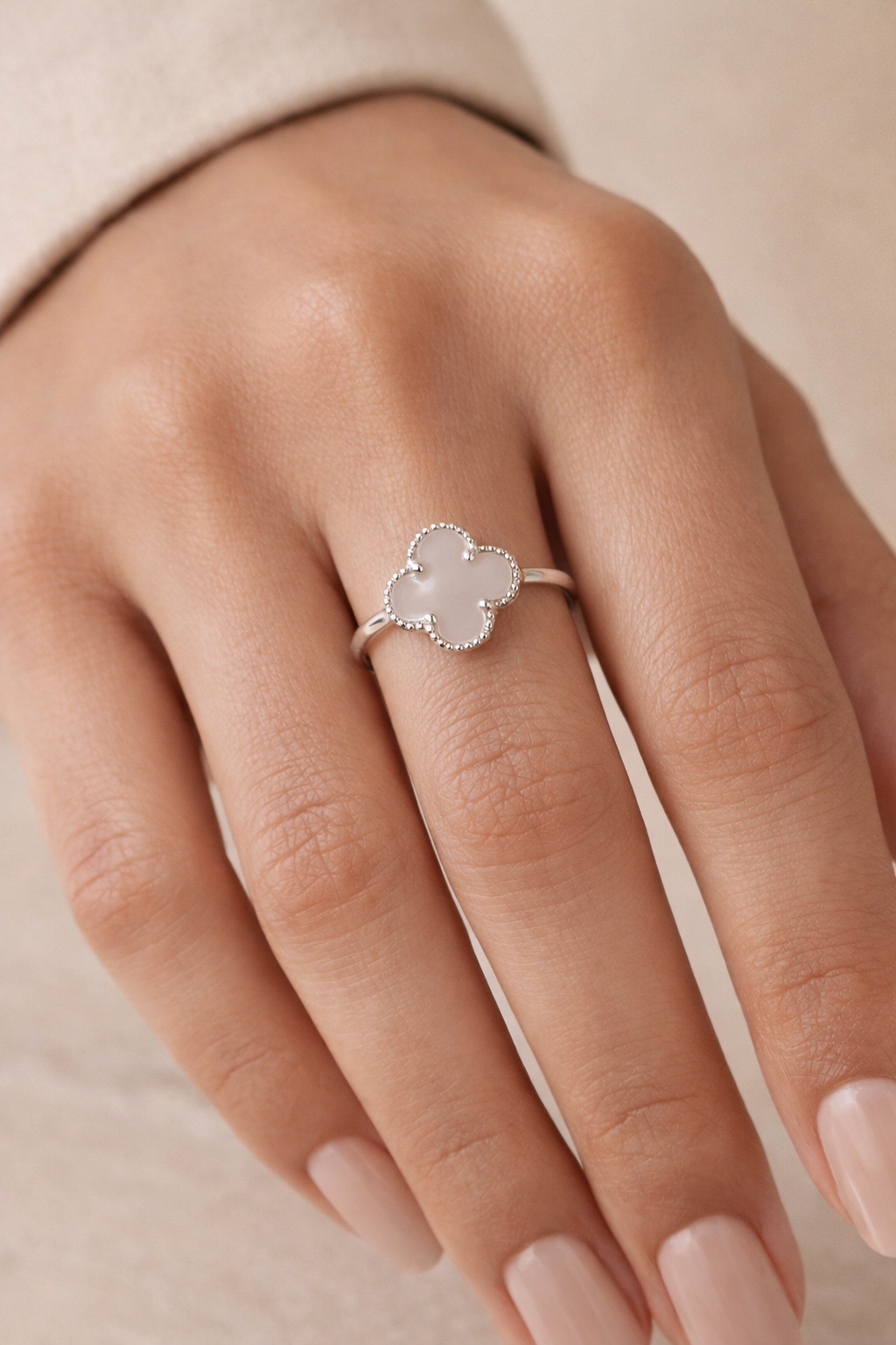 925 Silver Clover Elegance Ring