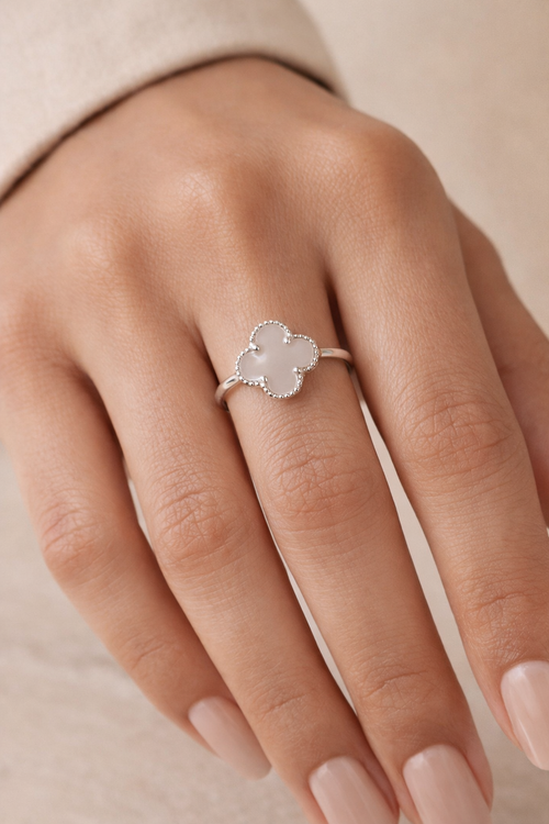 925 Silver Clover Elegance Ring