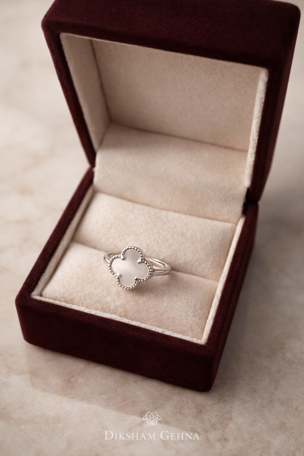 925 Silver Clover Elegance Ring